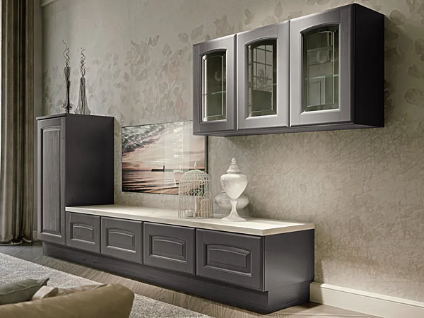 Стенка для хранения из массива дерева LUBE CUCINE Veronica LV 3 фабрика LUBE CUCINE из Италии. Фото №1
