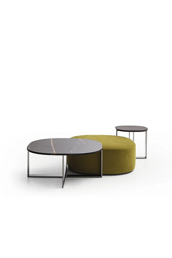 Обитанный кожаный пуф Molteni & C Domino Next фабрика Molteni & C.(+VITRA) из Италии. Фото №2