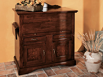 Высокий буфет из массива дерева Interiors Italia AQ431 фабрика Interiors Italia из Италии