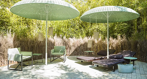 Садовый зонт из ткани PAOLA LENTI Mogambo CA12A  фабрика PAOLA LENTI из Италии. Фото №2