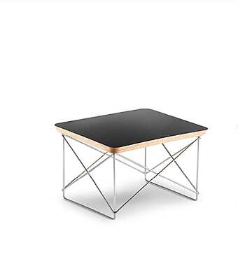 Журнальный столик из хромированных труб и фанеры ALIVAR Eames 739 фабрика ALIVAR из Италии