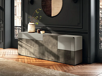 Стеклянный буфет с дверцами LAGO  36E8 2103 2103 фабрика LAGO из Италии