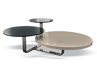 Низкий круглый журнальный стол из дерева CORTEZARI Tiago 188 фабрика CORTE ZARI из Италии