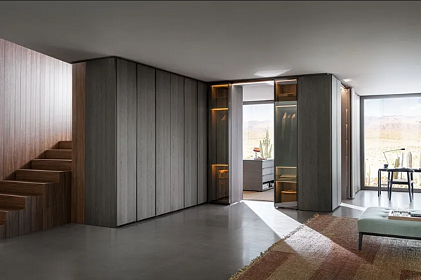 Секционный гардероб с системой Gliss Master из материалов Molteni & C Sistema 7 фабрика Molteni & C.(+VITRA) из Италии. Фото №10