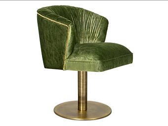 Кресло с подлокотниками из бархата BRABBU Nuka II фабрика BRABBU из Италии