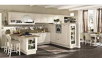 Деревянная кухня из коллекции LUBE CUCINE Laura 03 фабрика LUBE CUCINE из Италии