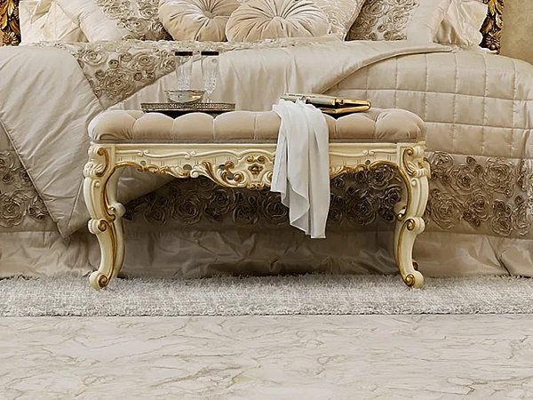 Обитая скамья из ткани MODENESE GASTONE 14534 фабрика MODENESE GASTONE из Италии. Фото №1