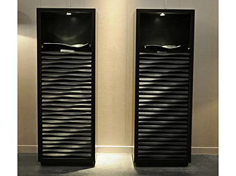 Высокий шкаф с дверцами из эбенового дерева CORTEZARI 466 фабрика CORTE ZARI из Италии