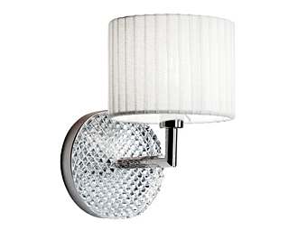 Хромированная настенная лампа с дизайном "Алмазный вихрь" Fabbian фабрика Fabbian из Италии