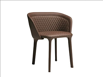 Кресло с подлокотниками из стеганой ткани LEPEL Casamania & HORM фабрика Casamania & HORM из Италии