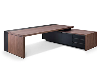 Прямоугольный письменный стол с ящиками из дерева i 4 Mariani Kefa фабрика i 4 Mariani из Италии