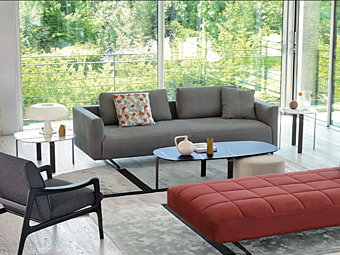 Диван с мягкой спинкой из ткани Ikon CTS SALOTTI Ikon 06 фабрика CTS SALOTTI из Италии