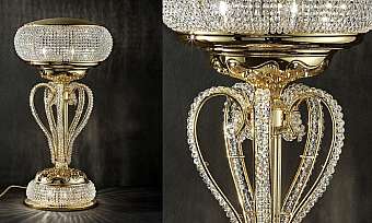 Настольная лампа MASIERO (EMME PI LIGHT) LUXURY Cristalry Gold / TL2+3
