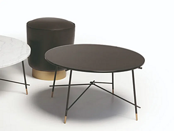 Низкий стеклянный кофейный столик VIBIEFFE 9425 Cross 9425002 фабрика VIBIEFFE из Италии