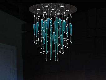 LED подвесная лампа из кристалла Riflessi 60 Euroluce Lampadari LED подвесная лампа из кристалла Riflessi 60 Euroluce Lampadari фабрика EUROLUCE LAMPADARi из Италии