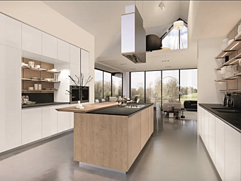 Кухня с островом из материала Euromobil Lain фабрика Euromobil из Италии