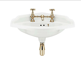 Угловая раковина из фарфора Victorian Gentry Home фабрика Gentry Home из Италии