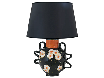 Настольная лампа из керамики ручной работы в стиле Ар-деко L_Antica Deruta DC/2517/L/35 фабрика L'Antica Deruta из Италии