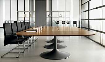 Стол для переговоров DELLA ROVERE Meeting Uni K001 - K002 фабрика DELLA ROVERE из Италии