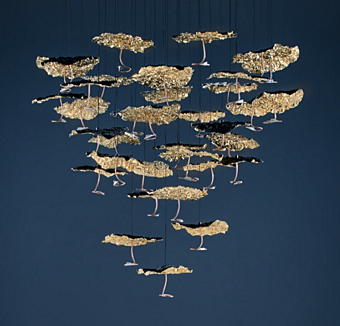 Подвесной Светильник CATELLANI&SMITH Gold Luna Chandelier фабрика CATELLANI&SMITH из Италии