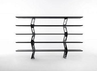 Двусторонняя книжная полка из дерева Quadror 04 Casamania & Horm фабрика Casamania & HORM из Италии