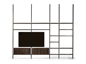 Стеклянная книжная полка настенная NATURE DESIGN Stem фабрика NATURE DESIGN  (FRANCO MARIO) из Италии