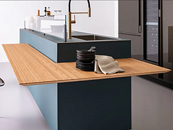 Завтракальный стол из бамбука VALCUCINE Insula
