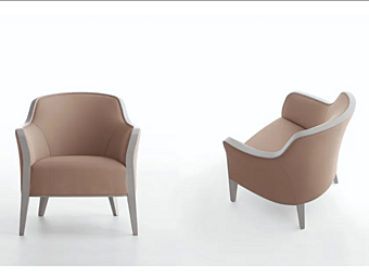 Кресло с подлокотниками из ткани Jane Martini Interiors 1 Кресло с подлокотниками из ткани Jane Martini Interiors 1 фабрика MARTINI INTERIORS из Италии