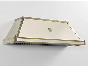 Кухонная вытяжка из окрашенного металла с интегрированным освещением Officine Gullo CPP001 CPP001 фабрика Officine Gullo из Италии