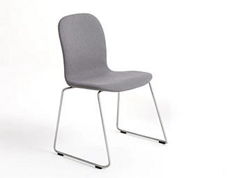 Стул с обитой спинкой из ткани Tate Soft Cappellini TS_3