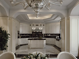 Кухня из дерева с островом Essenza Charme Martini Interiors Кухня из дерева с островом Essenza Charme Martini Interiors фабрика MARTINI INTERIORS из Италии
