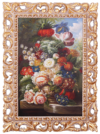 Картина итальянского живописца по мотивам работ Виллем ван Алста холст, масло art. 161 Фламандские цветы Картина итальянского живописца по мотивам работ Виллем ван Алста холст, масло art. 161 Фламандские цветы фабрика из Италии