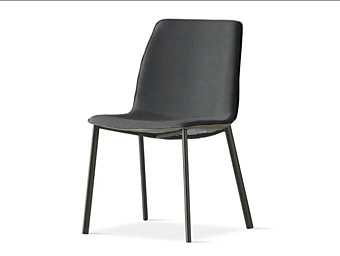 Кресло с обивкой из экокожи и металлическим каркасом SEDIT Twist TWIMET фабрика SEDIT из Италии