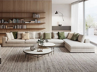 Секционный диван из ткани Frigerio Oreste 6707+6713+6715DX фабрика Frigerio из Италии