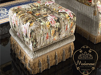 Кофейный столик квадратной формы из ткани MODENESE GASTONE 15625 фабрика MODENESE GASTONE из Италии