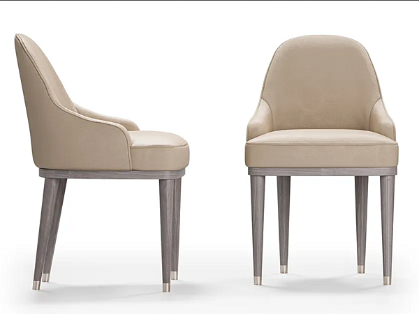 Кресло с обивкой из кожи и подлокотниками CPRN HOMOOD Cocoon C328/E, C328/P фабрика CPRN HOMOOD из Италии. Фото №2