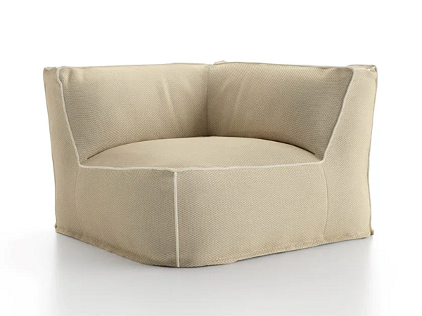 Угловое кресло с мягкой спинкой из ткани Atmosphera SOFT PF.OUT.CXSF.MA фабрика ATMOSPHERA из Италии. Фото №1