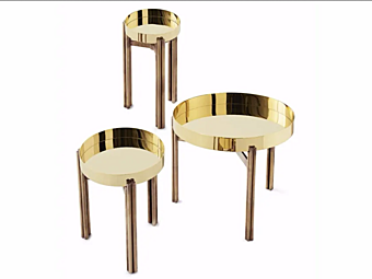 Кофейный столик круглой формы из латуни Gallotti&Radice Twelve Кофейный столик круглой формы из латуни Gallotti&Radice Twelve фабрика Gallotti & Radice из Италии