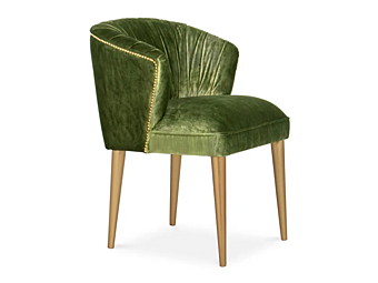 Кресло с подлокотниками из бархата BRABBU Nuka фабрика BRABBU из Италии