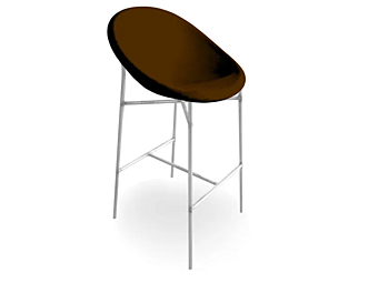 Барный стул с подножкой MOROSO Tia Maria 0FG фабрика Moroso из Италии
