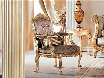 Кресло с подлокотниками из ткани MODENESE GASTONE 15524 фабрика MODENESE GASTONE из Италии