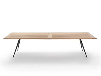 Прямоугольный садовый стол из ироко FLEXFORM Zefiro Outdoor Прямоугольный садовый стол из ироко FLEXFORM Zefiro Outdoor фабрика FLEXFORM из Италии