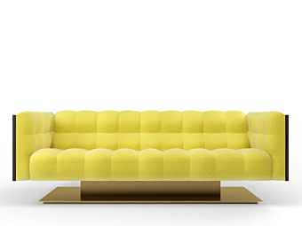 Диван на три места с обитой спинкой из ткани Montgomery MARIONI I0221