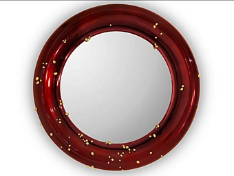 Круглое настенное зеркало в раме BRABBU Belize фабрика BRABBU из Италии