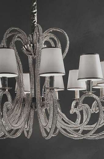 Люстра MASIERO (EMME PI LIGHT) LUXURY cristalry Silver / 8