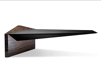 Угловой письменный стол из дерева и кожи I 4 Mariani Euclideo фабрика i 4 Mariani из Италии