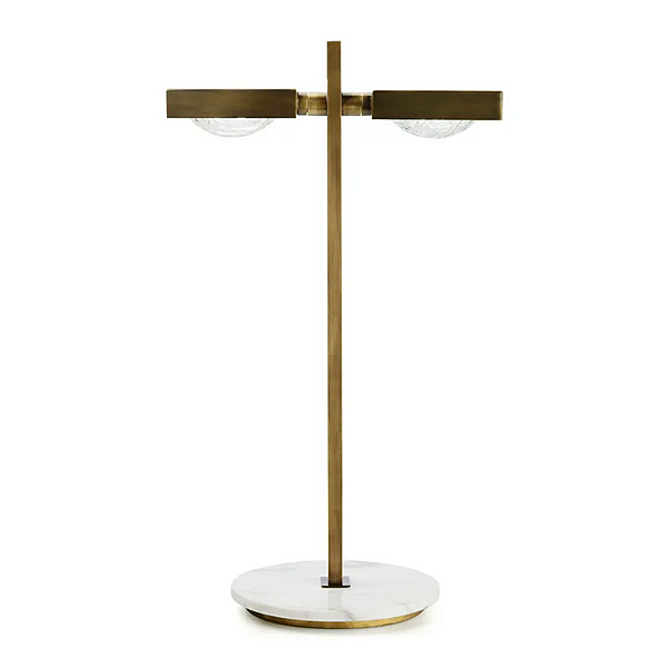 Настольная лампа с регулируемой высотой из латуни LED MARIONI Cecile 02805D фабрика MARIONI из Италии. Фото №2