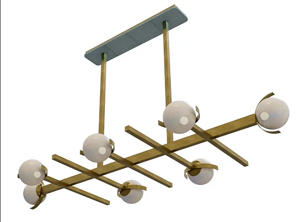 Подвесная лампа из латуни GRETA MARIONI 02971 фабрика MARIONI из Италии. Фото №1