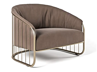 Кресло с обивкой из кожи FORMITALIA Charleston фабрика FORMITALIA из Италии