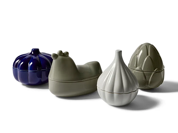 Керамическая коробка для хранения с глянцевой эмалью TAAC Chicken CASSINA фабрика CASSINA из Италии. Фото №2